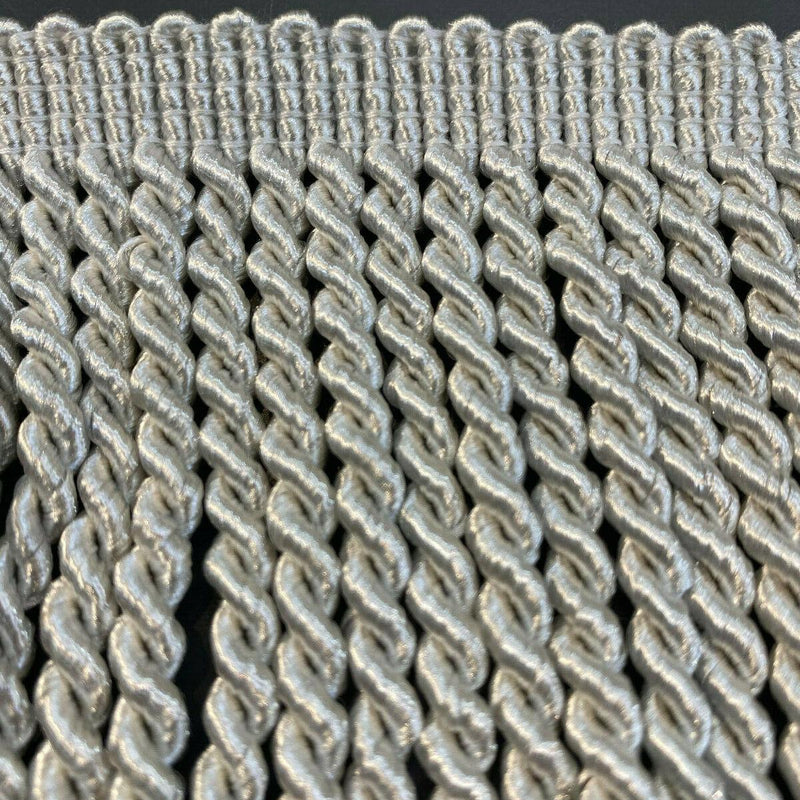 Bullion Fringe Bullion Fringe - Silver, 6" Width (1 Yard)