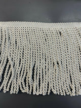 Bullion Fringe Bullion Fringe - Silver, 6" Width (1 Yard)