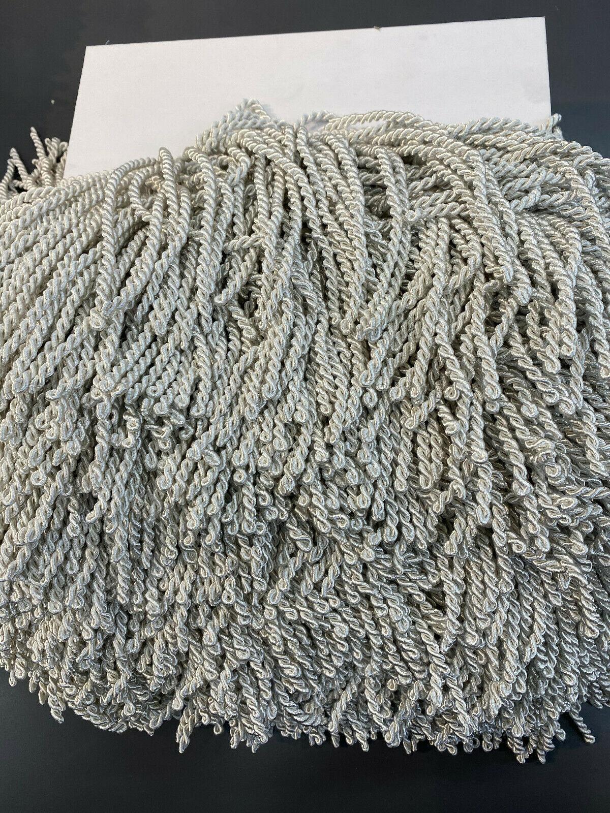 Bullion Fringe Bullion Fringe - Silver, 6" Width (1 Yard)