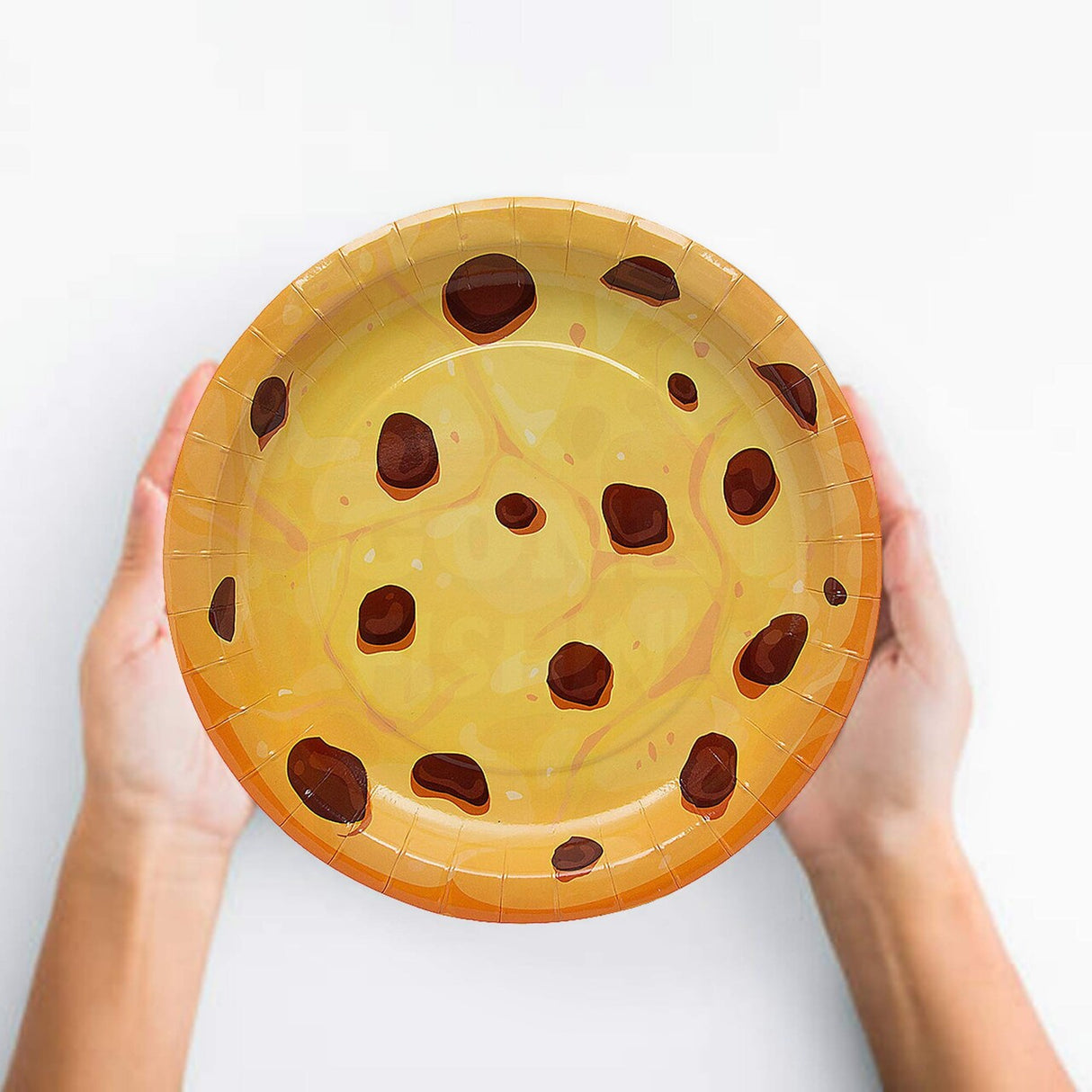 8 Ct. Milk & Cookies Dessert Plates 7" Round Disposable Paper Plates for Birthday Parties & Sweet-Themed Events