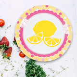 8 Count Lemonade Party Dinner Plates Bright Citrus 9"