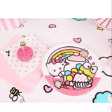8 Count Hello Kitty Keroppi Paper Dessert Plates 7 Inch Disposable Party Tableware for Kids Birthday