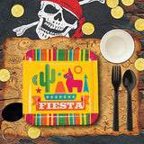 8 Count Sombrero Fiesta Party Paper Dinner Plates 9 Inch for Cinco de Mayo Celebration