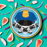 8 Ct. Police Party Dessert Plates 7-Inch Law Enforcement Birthday Party Supplies