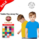 RADYAN® Toddler Crewneck Short Sleeve Fine Jersey Tee