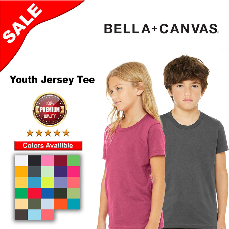 BELLA + CANVAS® Youth Short Sleeve Crewneck Jersey Tee