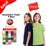Hanes® Essential-T Youth Short Sleeve Crewneck T-Shirt