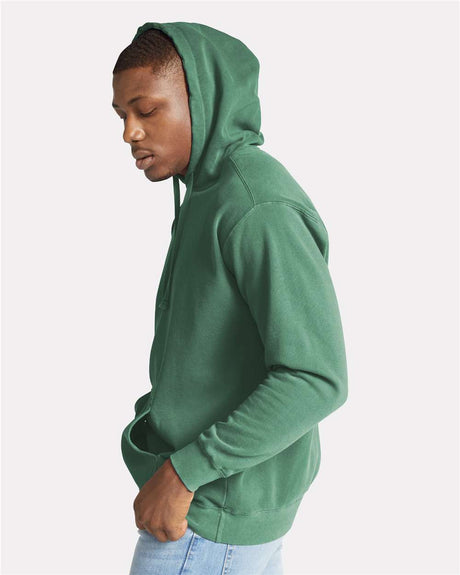 Comfort Colors® Garment-Dyed Long Sleeve Hooded Sweatshirt