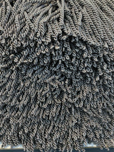 Bullion Fringe 6 Inch Charcoal Trim - Bullion Fringe Fabric, Charcoal, 6" Width (1 Yard)