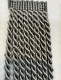 Bullion Fringe 6 Inch Charcoal Trim - Bullion Fringe Fabric, Charcoal, 6" Width (1 Yard)