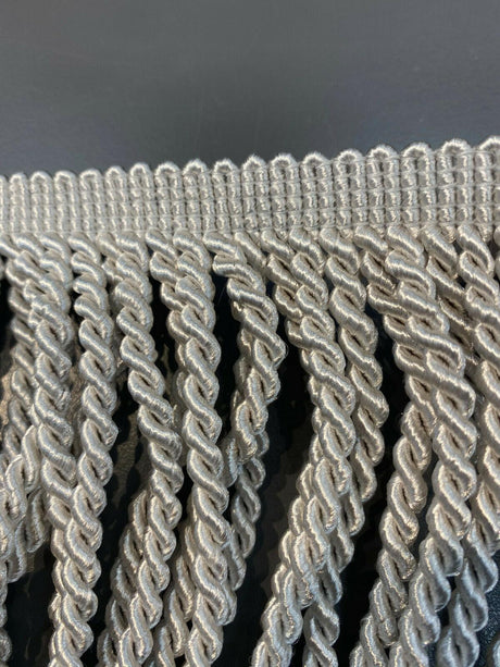 Bullion Fringe 6 Inch White Trim - Bullion Fringe, White, 6" Width (1 Yard)