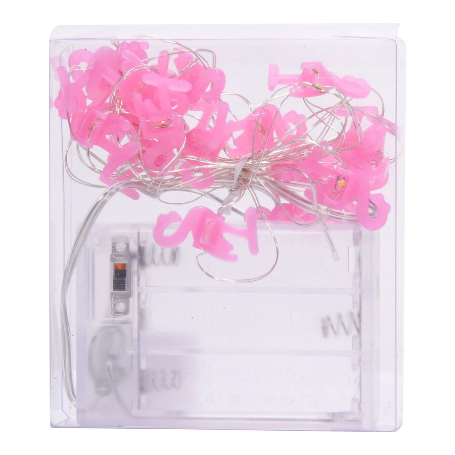 20 LED Battery Operated Flamingo String Light For Christmas