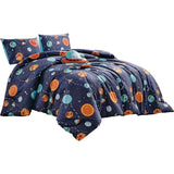 Multi Color Galaxy Universe 3 Piece Comforter Set