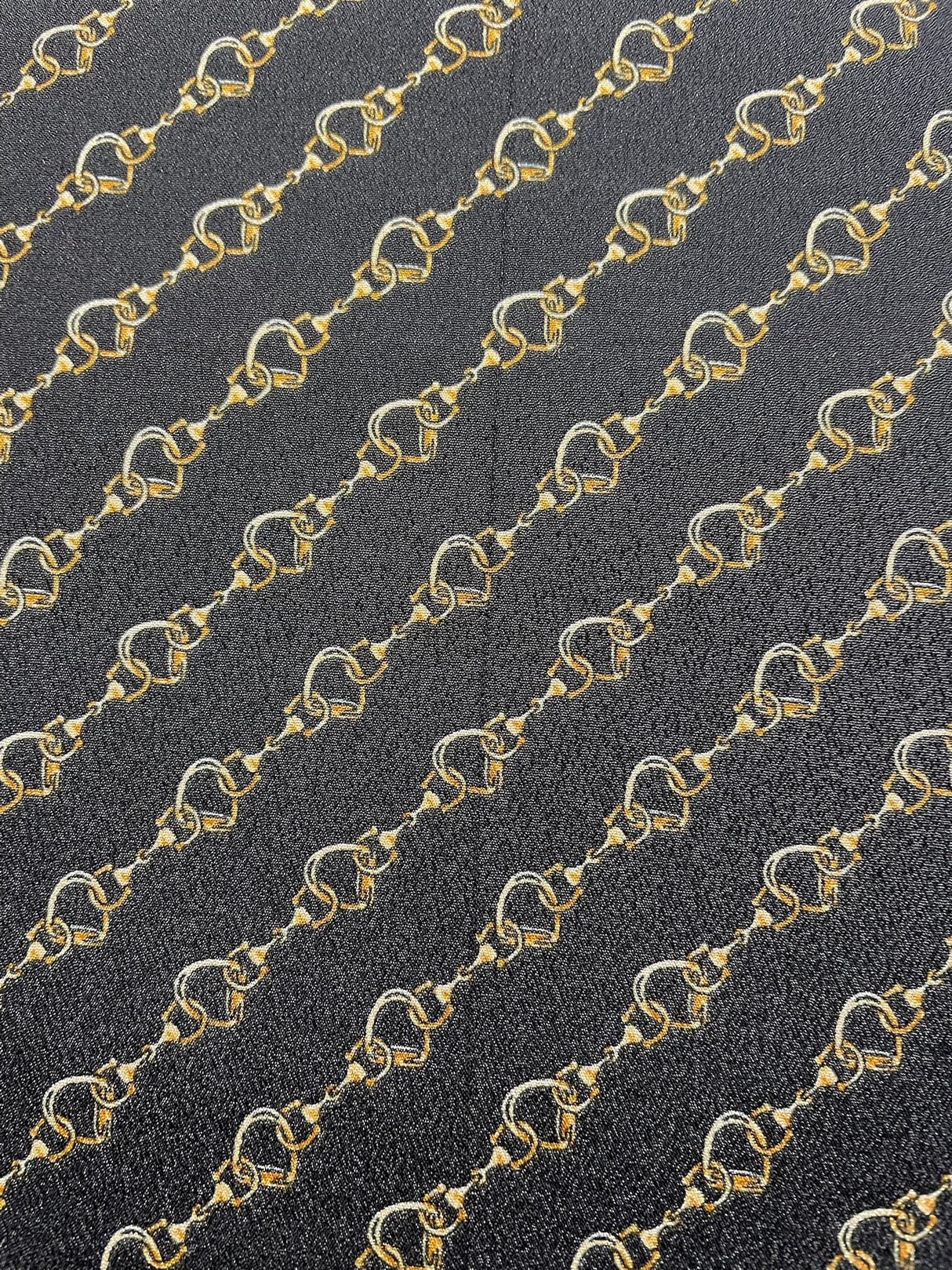 Polyester Crepe Printed Beige & Black