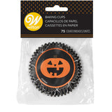 Wilton Halloween Jack-o'-Lantern Cupcake Liners, 75-Count