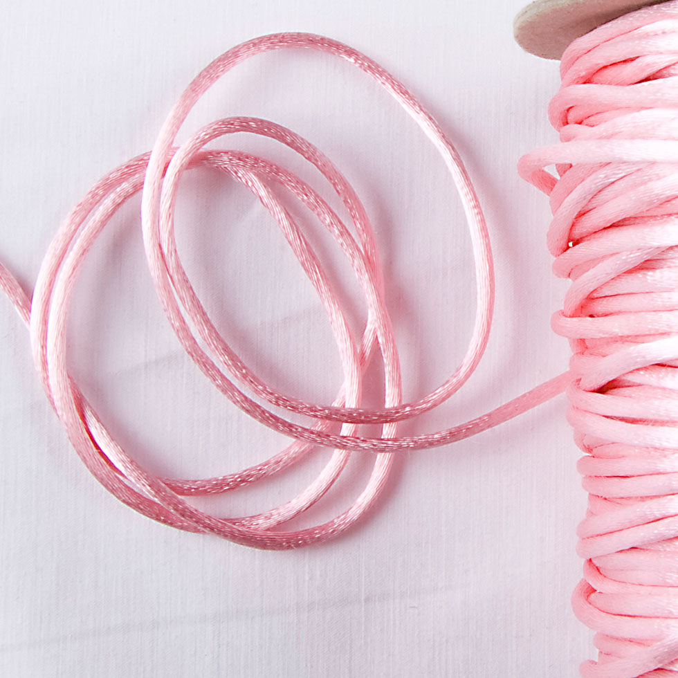 2mm Light Pink Rattail Cord