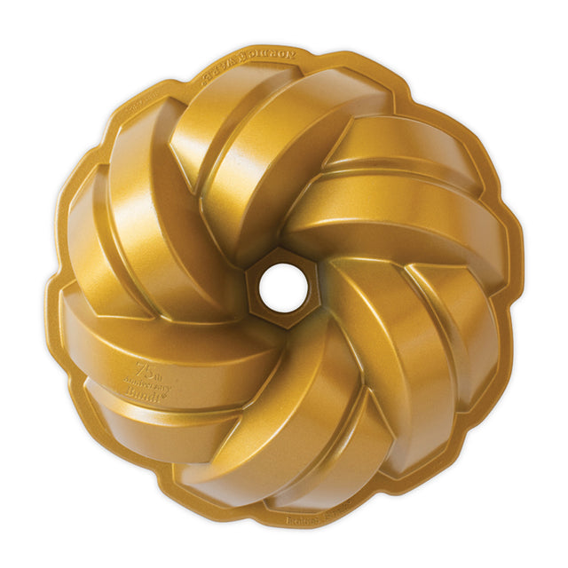 Nordic Ware 75th Anniversary Braided Bundt Pan, 12 Cup Capacity