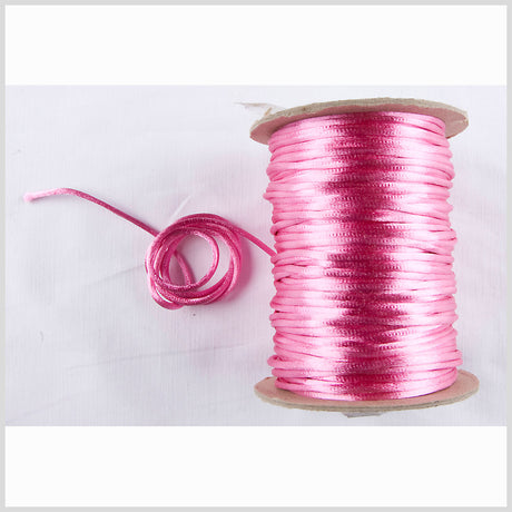 2mm Shocking Pink Rattail Cord