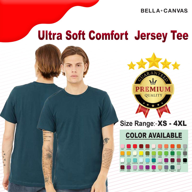 BELLA + CANVAS® Everyday Soft Cotton Crewneck Short Sleeve Jersey Tee