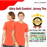 Bella Canvas® Relaxed Fit Ultra Soft Tee, Classic Cotton Jersey T-Shirt