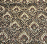 Swavelle Sarto Chenille Fabric - Mahogany Damask, 56" Width (1 Yard)