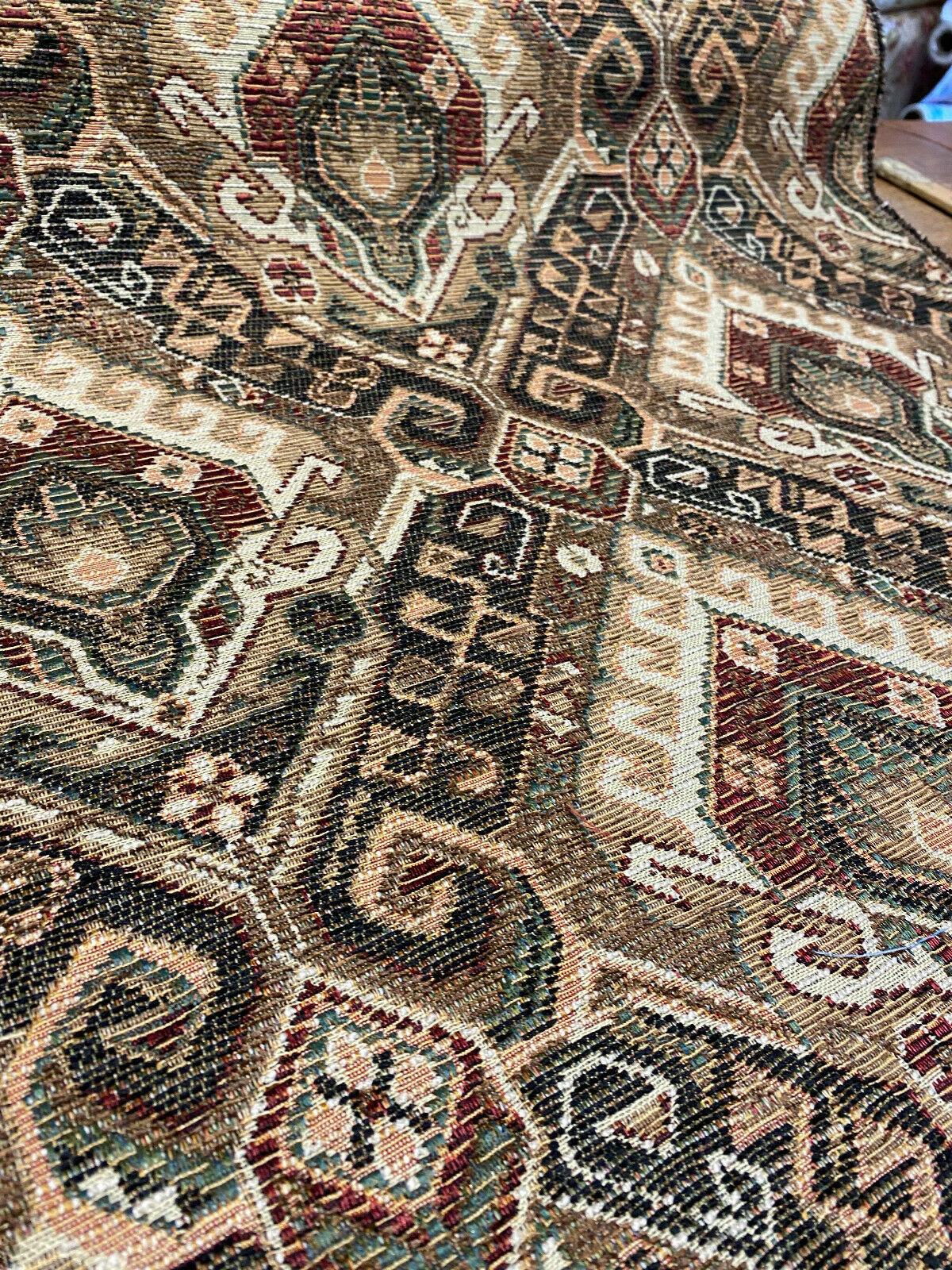 Swavelle Sarto Chenille Fabric - Mahogany Damask, 56" Width (1 Yard)