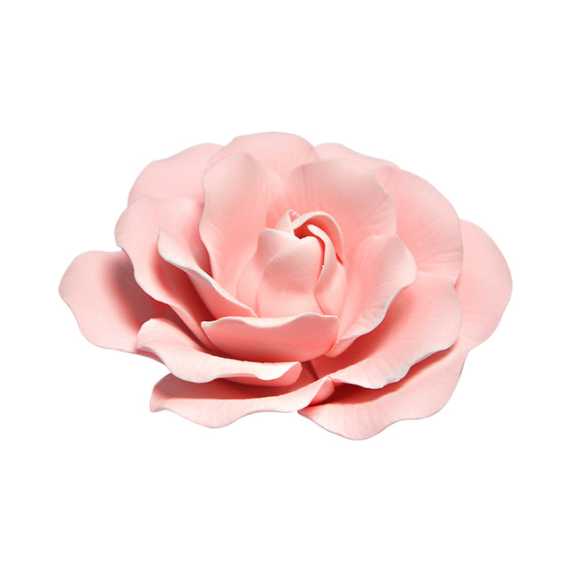 O'Creme Pink Full Bloom Rose Gumpaste Flowers, Set of 3