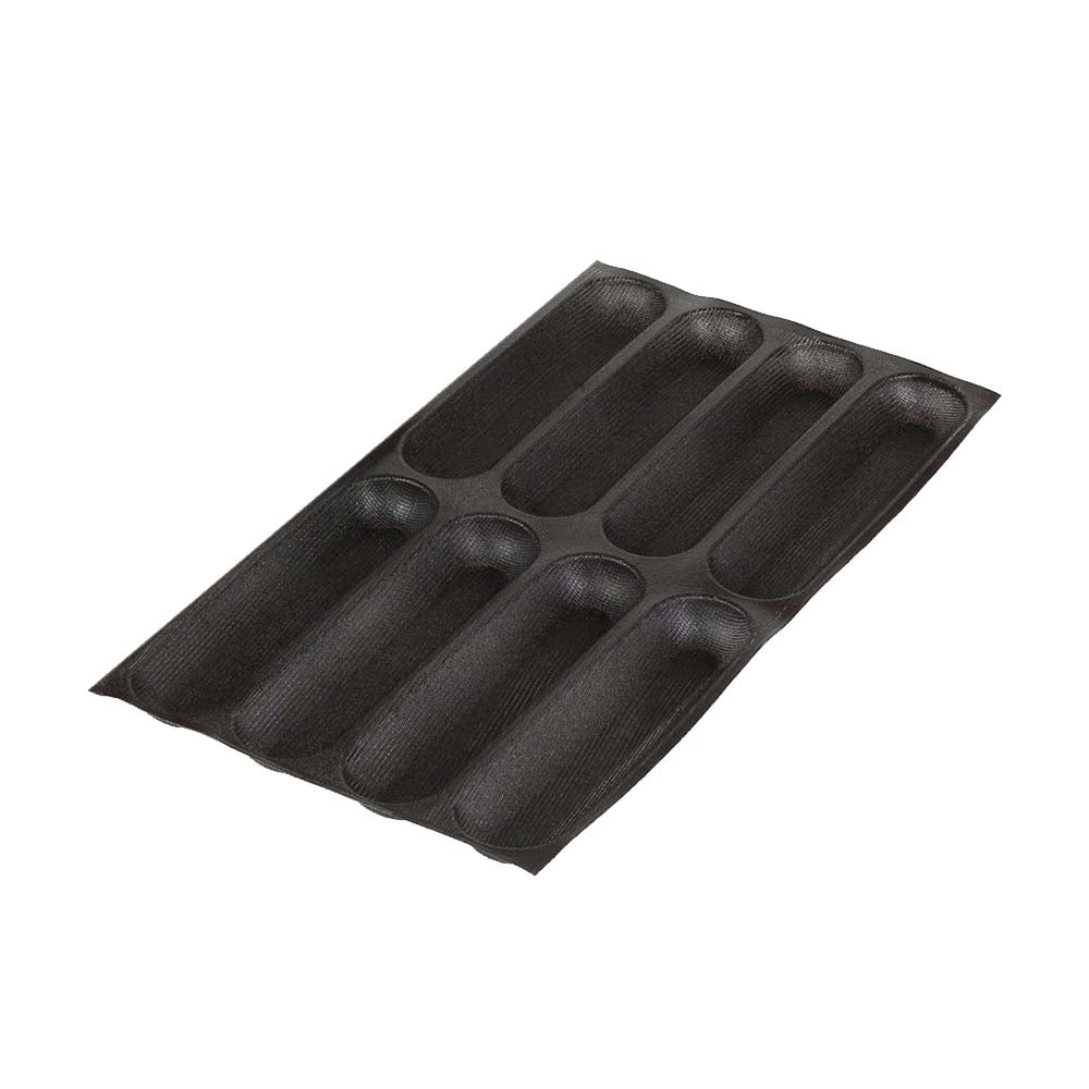 Demarle Flexipan Air Perforated Mold for Baguettes, 8 Channels, Each 10-1/4" x 2-1/2" x 1-3/16" High