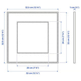 12½x12½" Black Aluminum Frame – No-Nail Hanging, Safe Front Protection, Multiple Sizes!