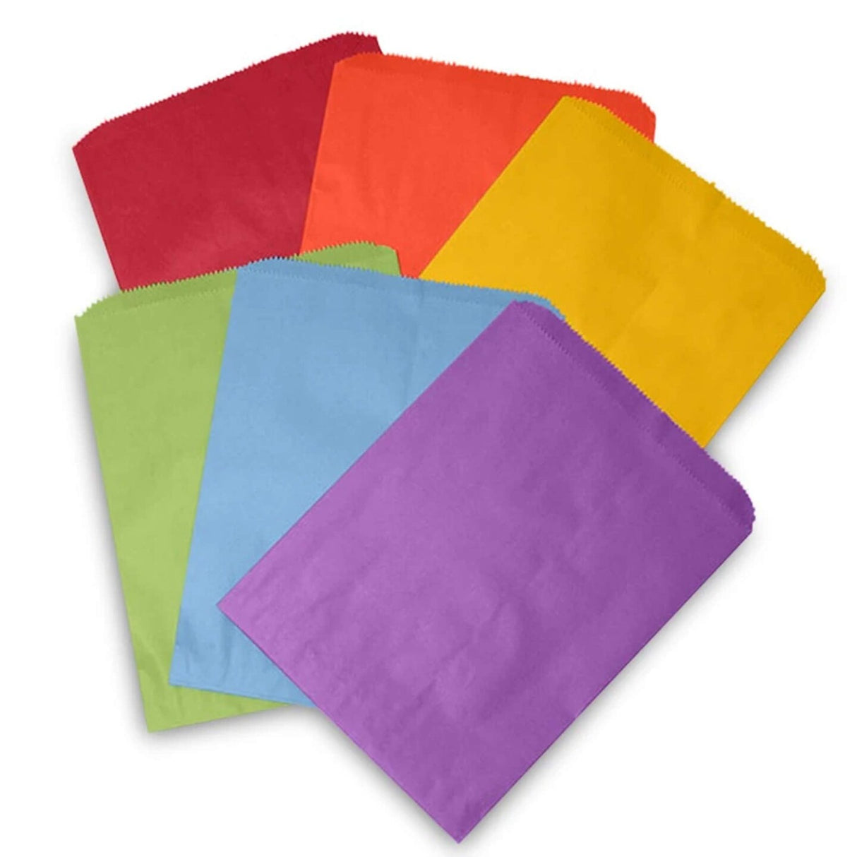Large Colored Paper Merchandise Bags 8 1/2" x 11"