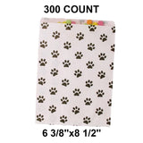 Paw Print Paper Gift Bags 6 3/8" x 8 1/2"