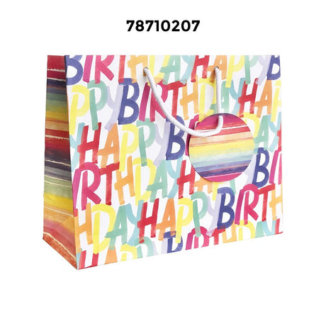 Festive Patterned Gift Bags 10" x 5" x 12-1/2"