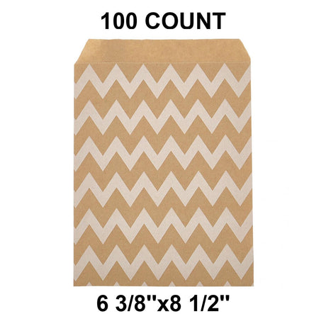 Practical White Paper Merchandise Bags 6 3/8" x 8 1/2"