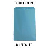 Large Colored Paper Merchandise Bags 8 1/2" x 11"