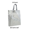 Printed Snowflake LDPE Bags 16” x 6” x 15” Holiday Packaging
