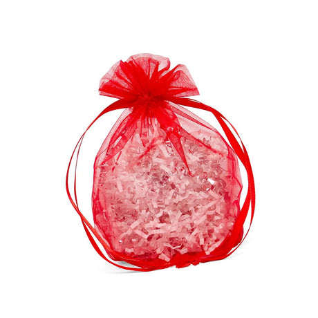 Wide Round Flat Bottom Organza Bags 9'' x 5 1/2'' x 12'' for Weddings