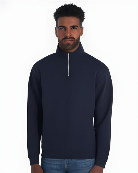 JERZEES® Nublend Cadet Collar Quarter-Zip Long Sleeve Sweatshirt