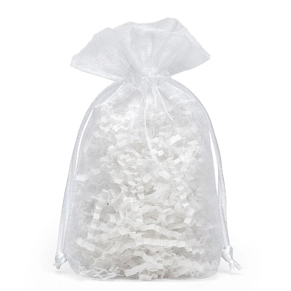 Flat Bottom Organza Bags 3 1/2'' x 1''x 5 1/2'' for Gift Wrapping