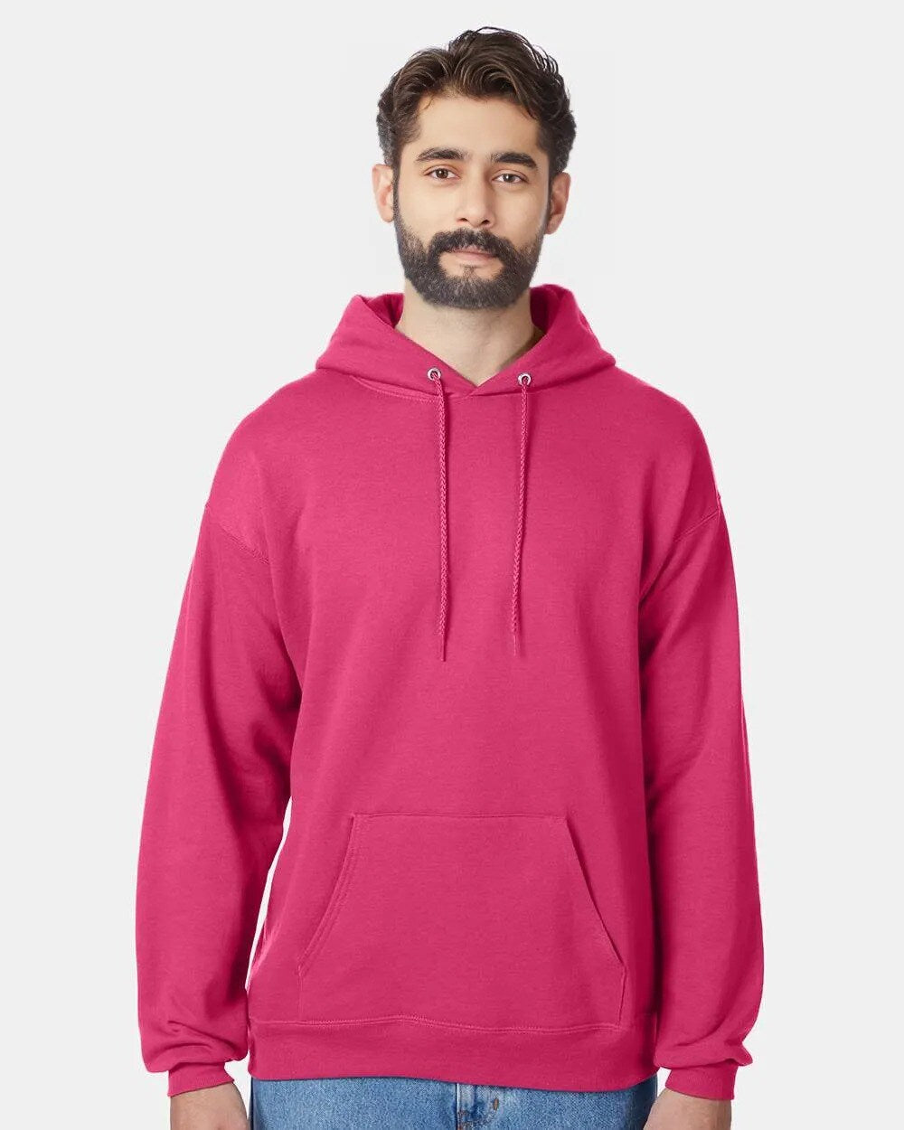 Hanes® Ecosmart Hooded Long Sleeve Sweatshirt