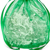 Wide Round Flat Bottom Organza Bags 6 1/2'' x 4'' x 7'' for Gift Packaging