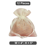 4" x 5" Drawstring Muslin Bags Natural & Colored Options