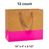 Two-Tone Euro Tote Bags 10" x 4" x 8 1/2" Stylish Durable Gift Packaging
