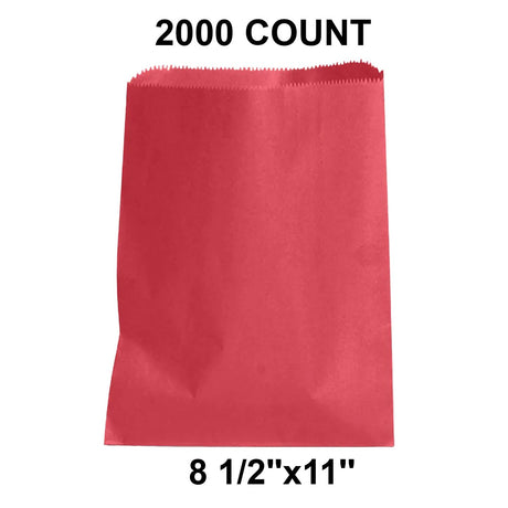 Vibrant Colored Paper Bags Compact 8 1/2" x 11"