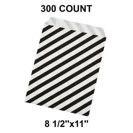 Diagonal Stripes Shopping Merchandise Bags 8 1/2" x 11"