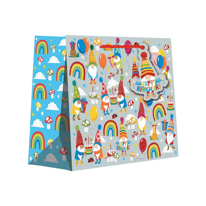 Stylish Patterned Gift Bags 10" x 5" x 12-1/2"