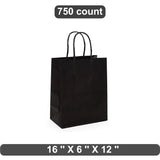 Jumbo Kraft Tinted Shopping Bag 16" x 6" x 12"