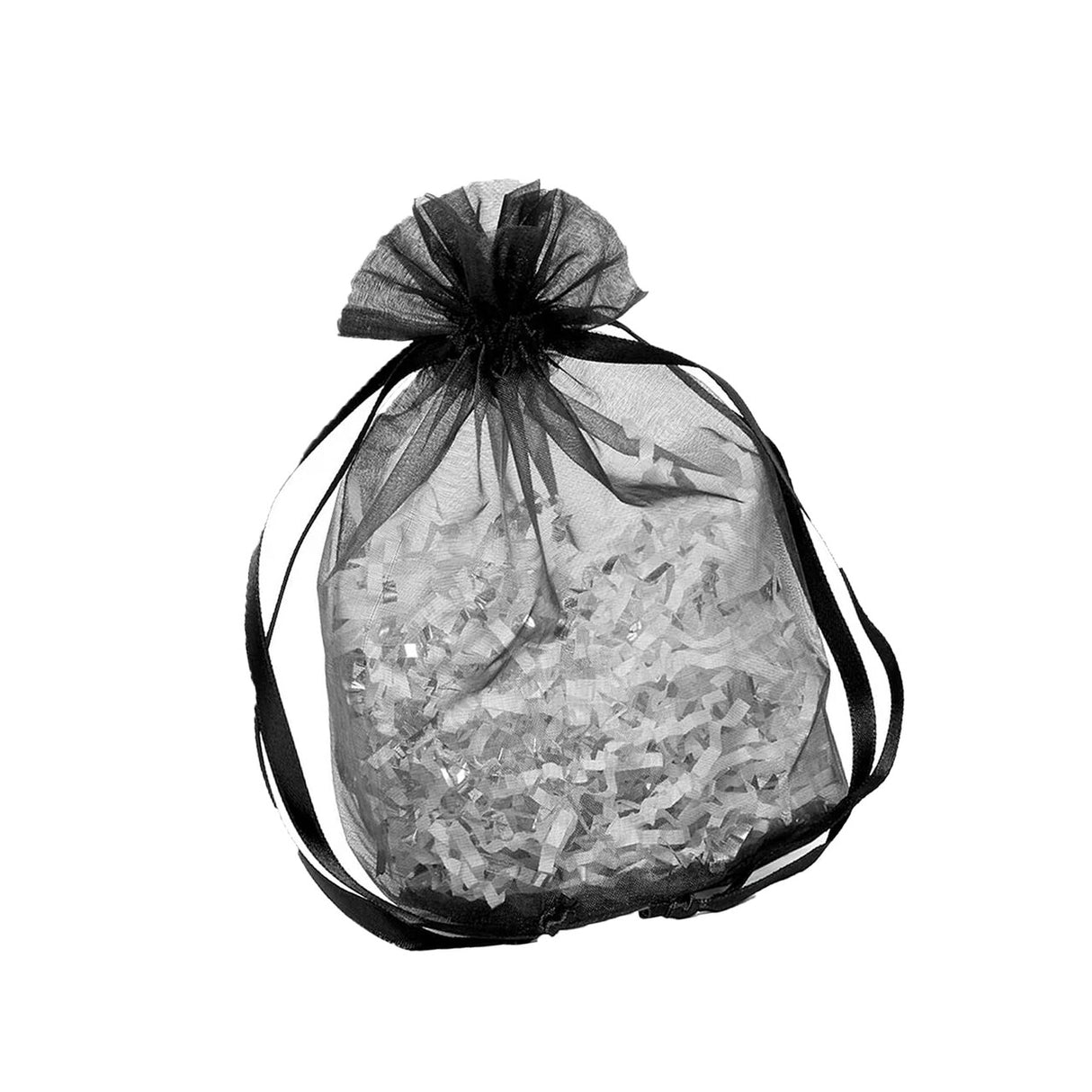 Wide Round Flat Bottom Organza Bags 9'' x 5 1/2'' x 12'' for Gifts