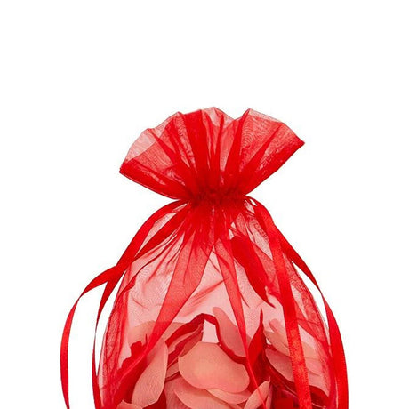 Cardboard Square Bottom Organza Bags 4'' x 4'' x 9 1/2'' for Events