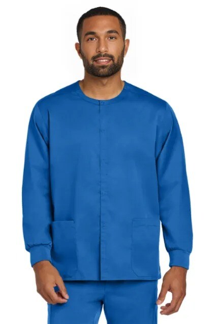 Wink® WorkFlex Snap Front Scrub Jacket Comfortable