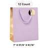 Metallic Two-Tone Euro Totes for Gifts 7'' x 37/8'' x 91/16''